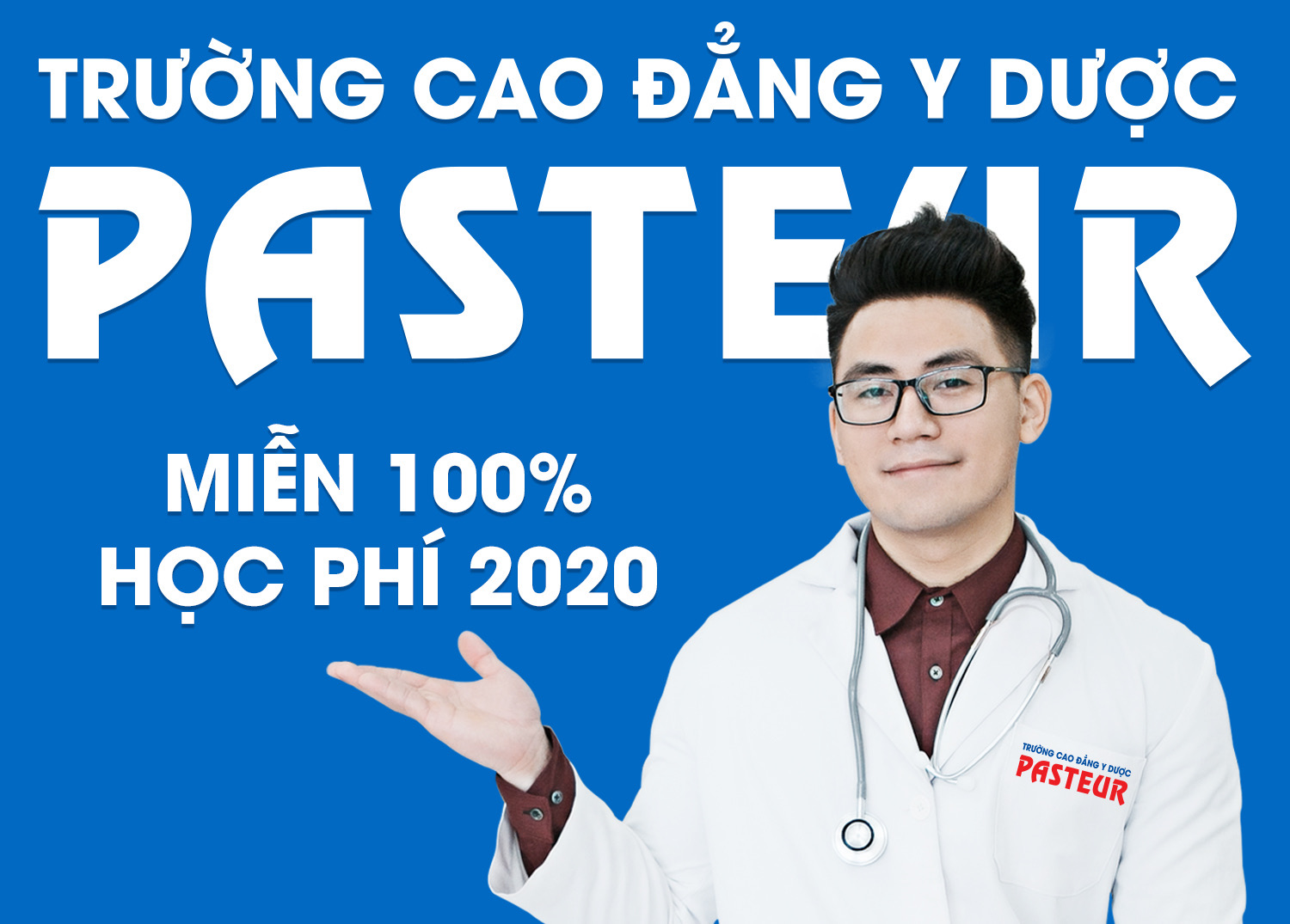 Trường Cao đẳng Y Dược Pasteur Hà Nội miễn 100% học phí năm 2020